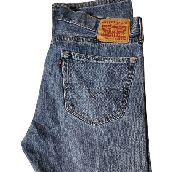 Men's Levi Strauss classic relaxed fit, light blue, 36/30, 505. - Picture 4 of 6